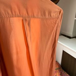 Orange silk shirt